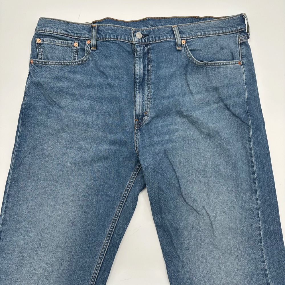 Levis 505 Regular Fit Straight Leg Jeans Mens 42x32 Blue‎ Denim 00505-2915